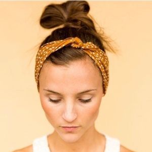 MADEWELL Silk Skinny Bandana Egyptian Gold